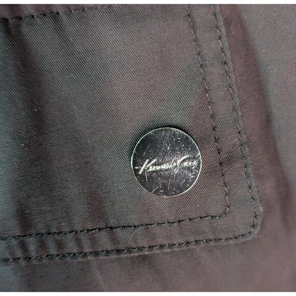 KENNETH COLE New York G3 GIII Black Inspector Rain Coat Women's Size Small (A31) - Picture 5 of 6